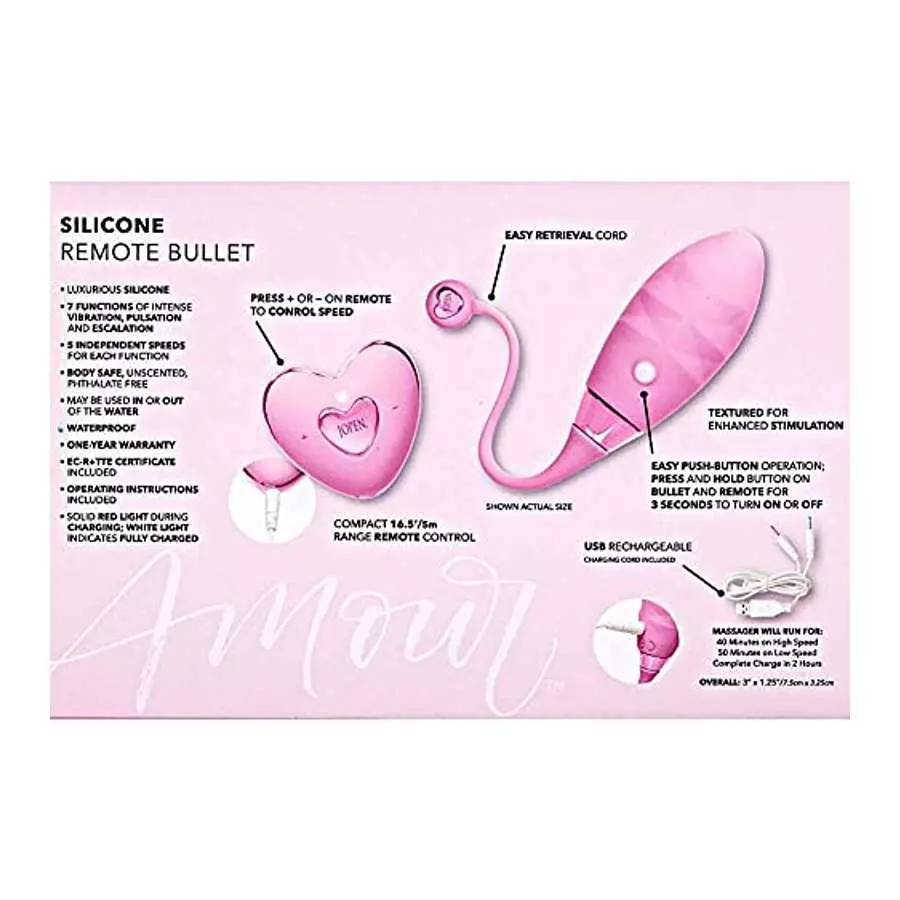 CalExotics JO-8010-10-3 JOPEN® Amour® Silicone Remote Bullet