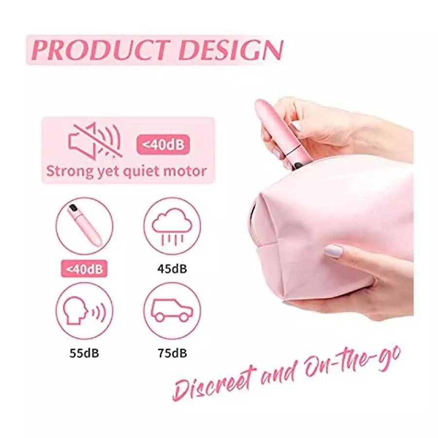 G Spot Bullet Vibrator Clitorals Stimulator - USB Rechargeable for Travel - 10 Modes Portable Waterproof Mini Nipple Vaginal Ana