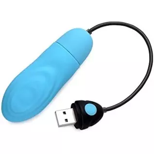 7X Pulsing Rechargeable Silicone Vibrator - Blue