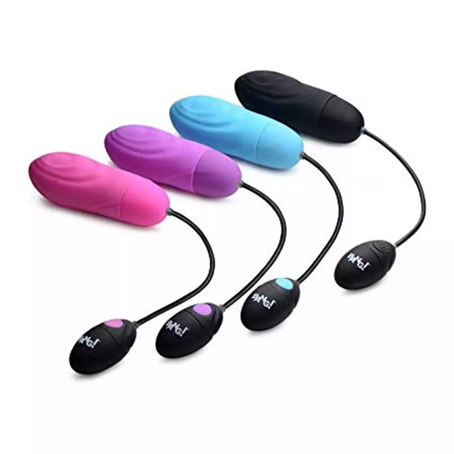 7X Pulsing Rechargeable Silicone Vibrator - Blue