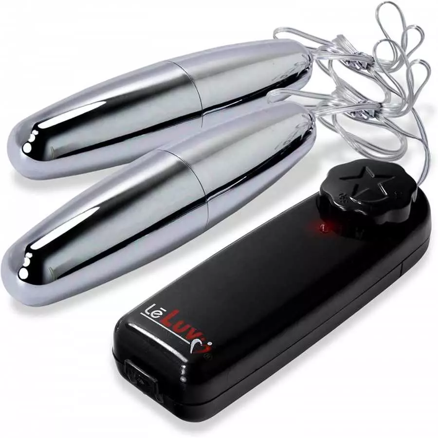 Bundle of 2 Items LeLuv Vibrator Silver Bullets Dual Small and Dual Large/Small Multi-Speed Massager Eggs Bundle of 2 Items LeLuv Vibrator Silver Bullets Dual Small and Dual Large/Small Multi-Speed Massager Eggs