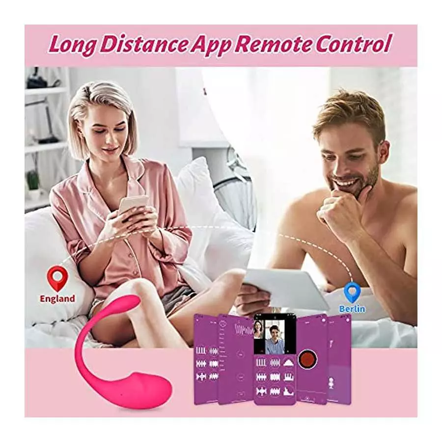 LV Rose Lush Pink Magic Bullet Vibrator 2023, APP Control Silicon Pelvic Exercise Trainer, Upgraded Wearable Bluetooth Stimulato