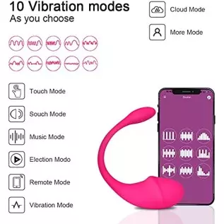 LV Rose Lush Pink Magic Bullet Vibrator 2023, APP Control Silicon Pelvic Exercise Trainer, Upgraded Wearable Bluetooth Stimulato