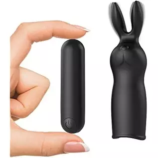 Rabbit Bullet Vibrator for Precision Clitoral Stimulation, Discreet Rechargeable with 10 Frequencies Waterproof G-spot Stimulato