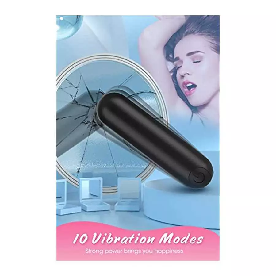 Rabbit Bullet Vibrator for Precision Clitoral Stimulation, Discreet Rechargeable with 10 Frequencies Waterproof G-spot Stimulato
