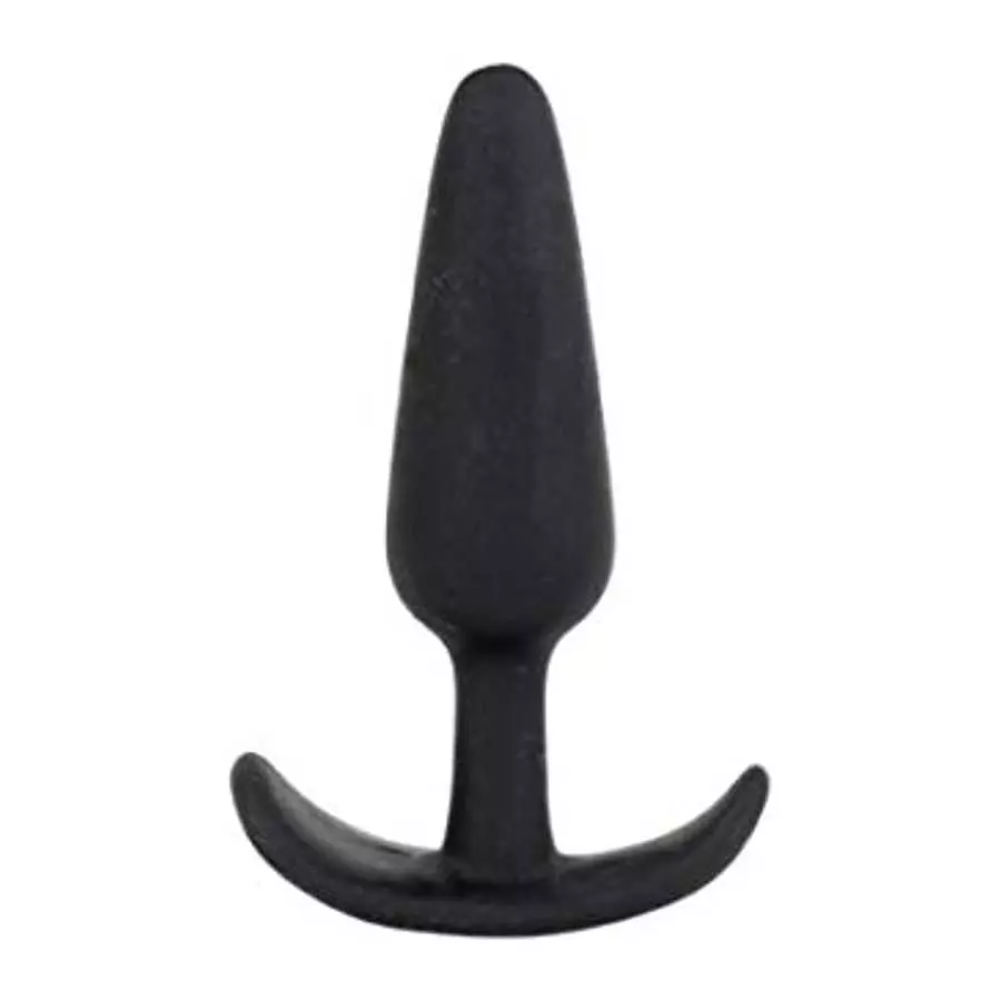 Doc Johnson Mood - Naughty 1 - Silicone Anal Plug - Medium - 3.9 in. Long and 1 in. Wide - Tapered Base for Comfort Between The Doc Johnson Mood - Naughty 1 - Silicone Anal Plug - Medium - 3.9 in. Long and 1 in. Wide - Tapered Base for Comfort Between The