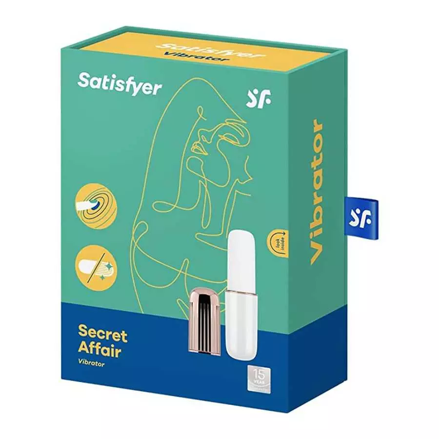 Satisfyer Secret Affair Bullet Vibrator - Travel-Size Clitoral Stimulator, Personal Massager with Cap and Touch Controls - Porta