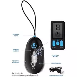 E-Stime Pro Silicone Vibrating Egg with Remote Control