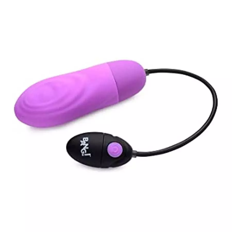 7X Pulsing Rechargeable Silicone Vibrator - Purple