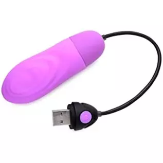 7X Pulsing Rechargeable Silicone Vibrator - Purple
