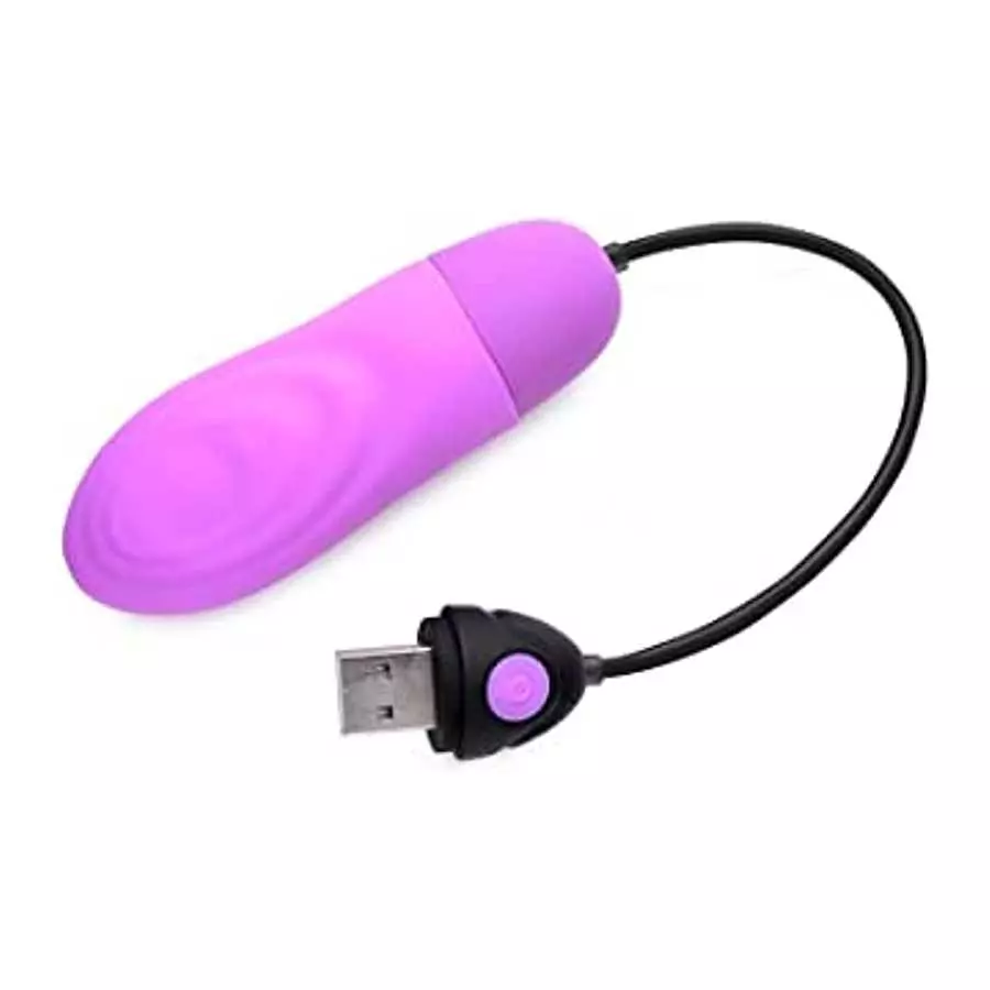 7X Pulsing Rechargeable Silicone Vibrator - Purple