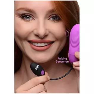 7X Pulsing Rechargeable Silicone Vibrator - Purple