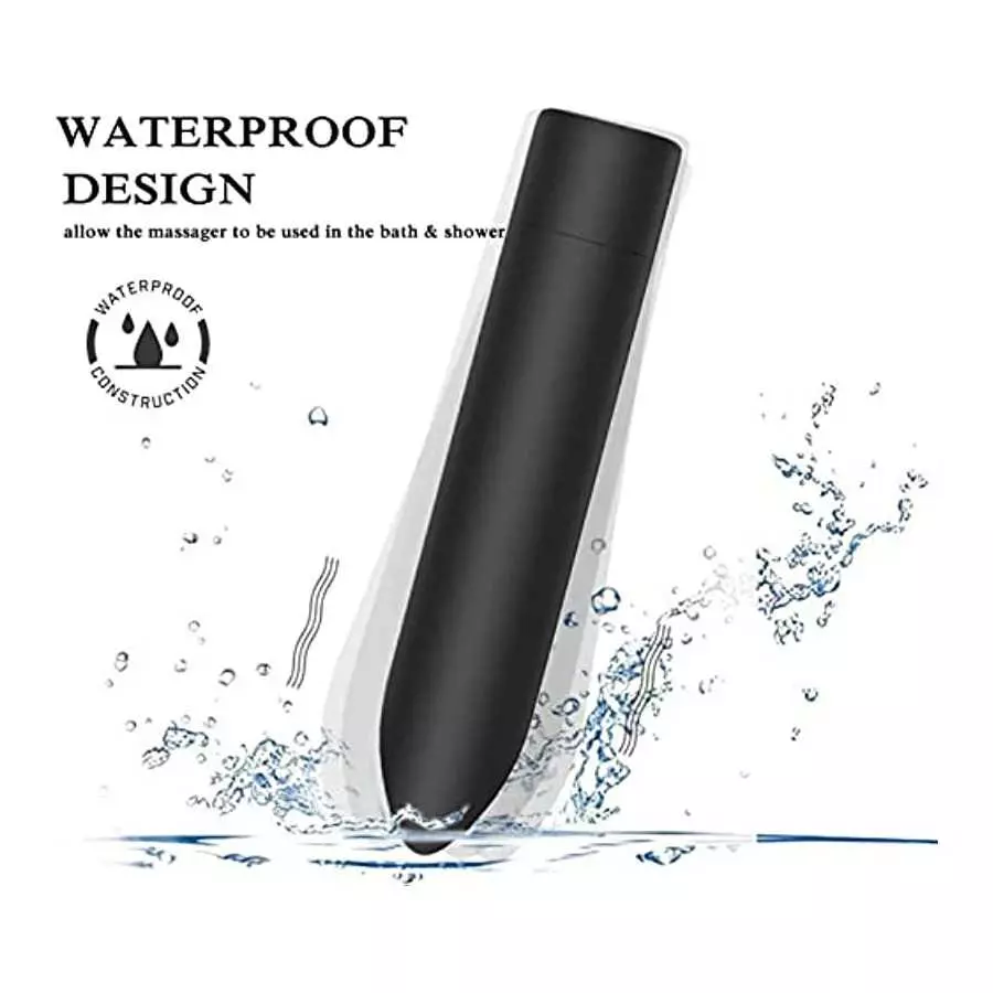 Bullet Vagina Stimulator Vibration Massager，Mini USB Rechargeable Clitoris Vagina Massager with 10 Patterns Waterproof G Spot Vi