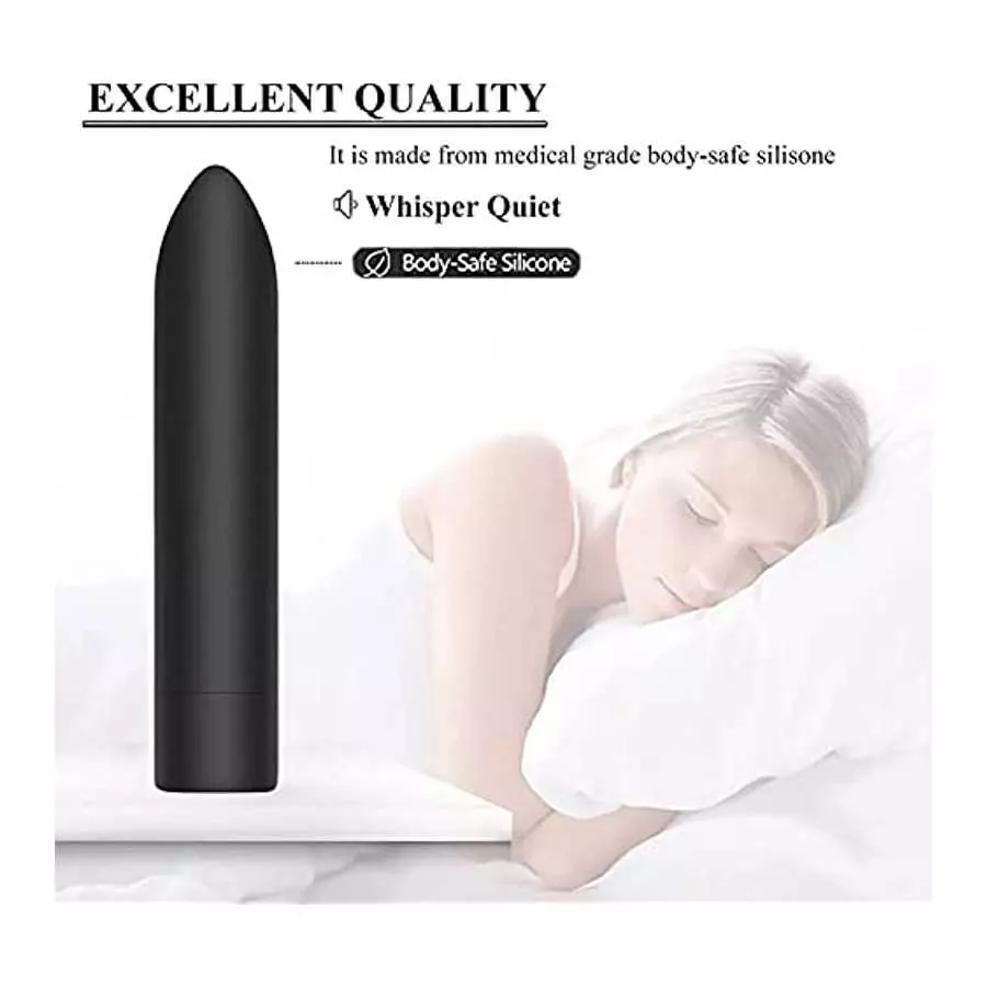 Bullet Vagina Stimulator Vibration Massager，Mini USB Rechargeable Clitoris Vagina Massager with 10 Patterns Waterproof G Spot Vi