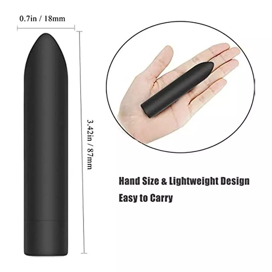 Bullet Vagina Stimulator Vibration Massager，Mini USB Rechargeable Clitoris Vagina Massager with 10 Patterns Waterproof G Spot Vi