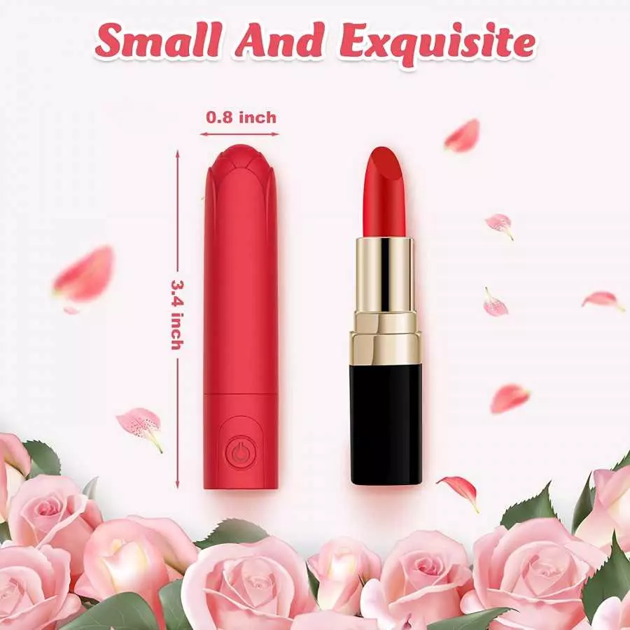 Rose Toys for Women Bullet Vibrator Nipple Clitorals Stimulator with 10 Modes Mini Vaginal Anal Vibrator Adult Sex Toys for Coup