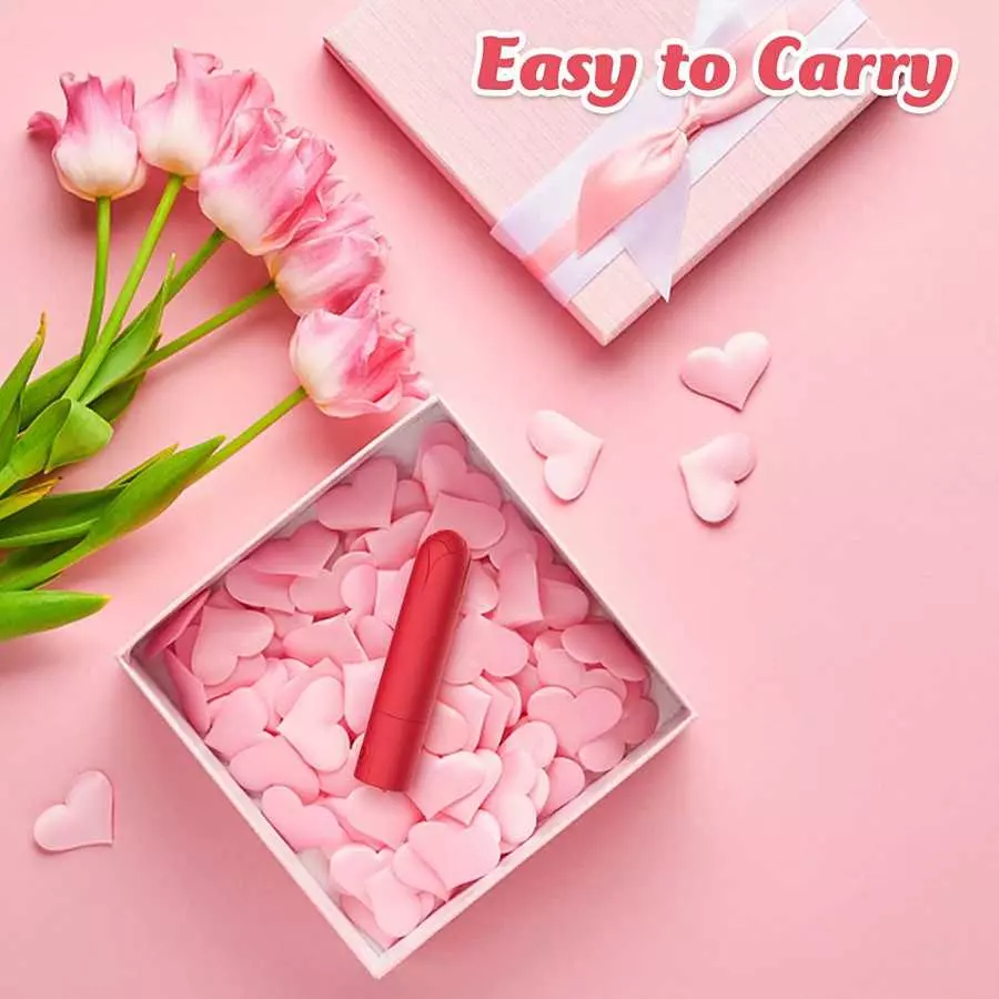 Rose Toys for Women Bullet Vibrator Nipple Clitorals Stimulator with 10 Modes Mini Vaginal Anal Vibrator Adult Sex Toys for Coup