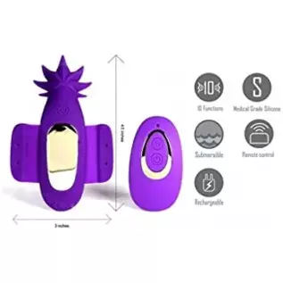 Maia Toys Sativa-shaped-10-Function Remote Control Panty Vibrator Purple Maia Toys Sativa-shaped-10-Function Remote Control Panty Vibrator Purple
