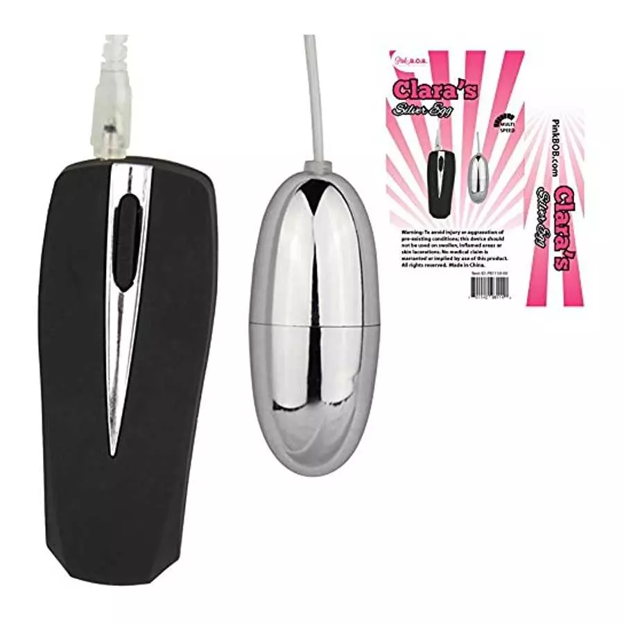 Silver Vibrating Bullet Sex Toy Multi-Speed Vibrator for Clitoral Stimulation