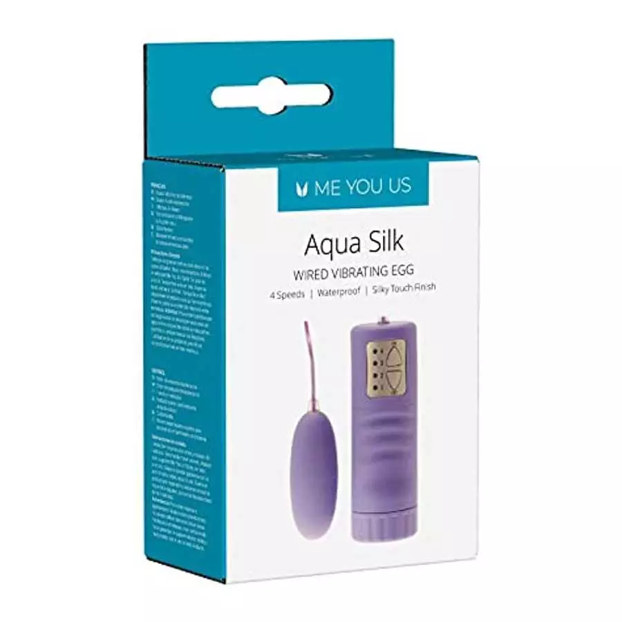 Abs Holdings Minx Aqua Waterproof Silks Egg, Purple, 2.25 Inch