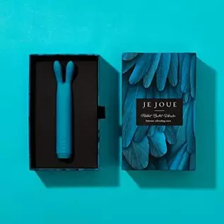 Je Joue Rabbit Bullet Vibrator, Powerful, Whisper Quiet, Waterproof, USB Rechargeable, 100% Medical Grade Silicone - Teal