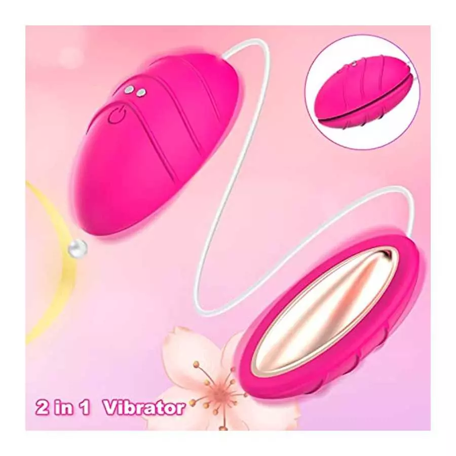 Bullet Vibrator for Woman with Remote Control Nipple Clitoral Stimulator Vibrating Love Egg with Dual Motors Sexual Pleasure Enh