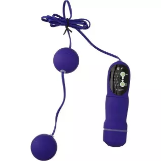 Trinity Vibes 5 Function Purple Vibrating Kegel Beads