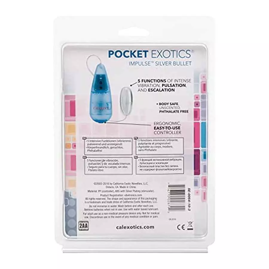 California Exotics Impulse Pocket Paks, Silver Bullet