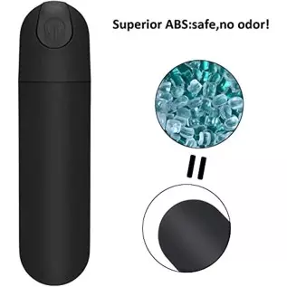 Mini Bullet Vibrator, Vibration with 10 Powerful Modes Portable, Rechargeable Dual Motor Bullet Vibration Massager for Couples S