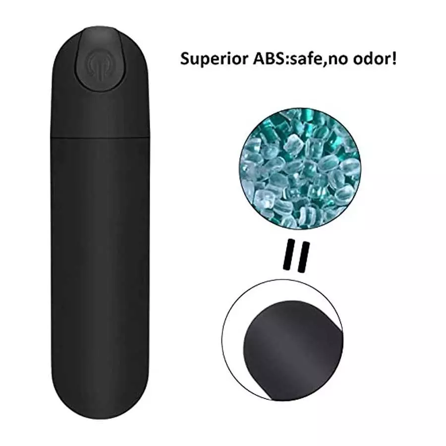 Mini Bullet Vibrator, Vibration with 10 Powerful Modes Portable, Rechargeable Dual Motor Bullet Vibration Massager for Couples S