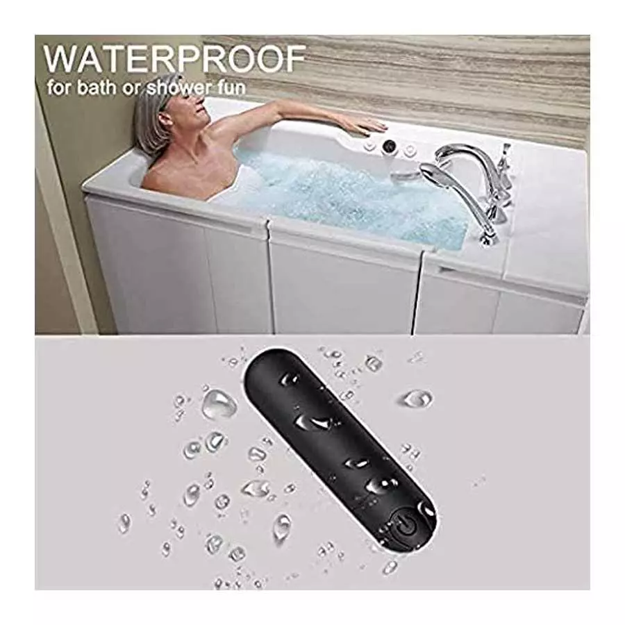 Mini Bullet Vibrator, Vibration with 10 Powerful Modes Portable, Rechargeable Dual Motor Bullet Vibration Massager for Couples S