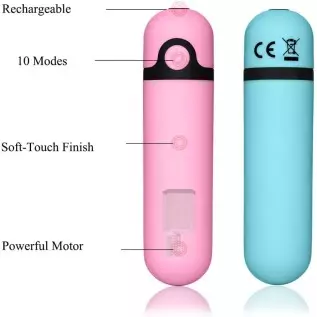 2 Pack Bullet Vibrators, Waterproof Mini Personal Massager Wand Handheld 10 Speeds Rechargeable Vibrating for Women Couples 2 Pack Bullet Vibrators, Waterproof Mini Personal Massager Wand Handheld 10 Speeds Rechargeable Vibrating for Women Couples