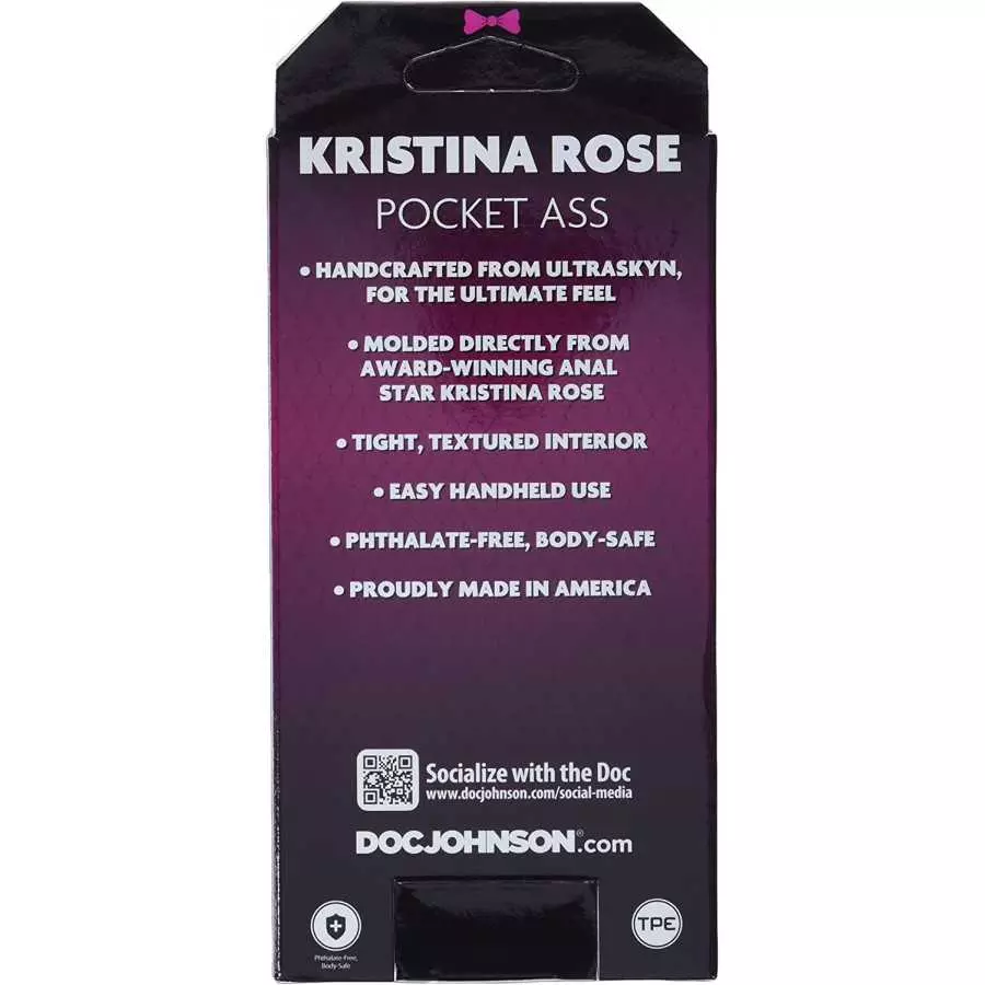 Doc Johnson Girls of Social Media - @brittanya187 - ULTRASKYN -Pocket Pal - Open-Ended Stroker - Pussy, Caramel