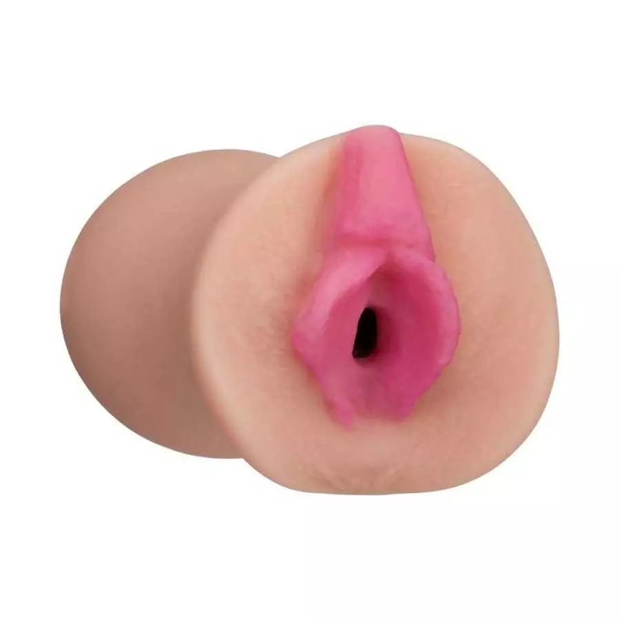 Doc Johnson Girls of Social Media - @brittanya187 - ULTRASKYN -Pocket Pal - Open-Ended Stroker - Pussy, Caramel