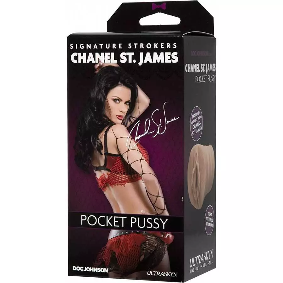 Doc Johnson Girls of Social Media - @brittanya187 - ULTRASKYN -Pocket Pal - Open-Ended Stroker - Pussy, Caramel