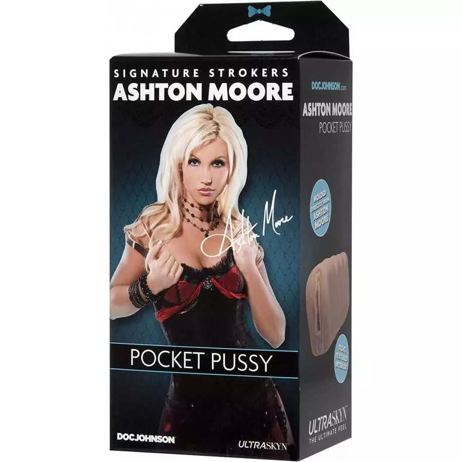 Doc Johnson Girls of Social Media - @brittanya187 - ULTRASKYN -Pocket Pal - Open-Ended Stroker - Pussy, Caramel