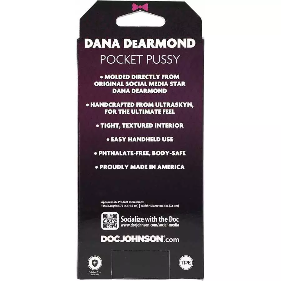 Doc Johnson Girls of Social Media - @brittanya187 - ULTRASKYN -Pocket Pal - Open-Ended Stroker - Pussy, Caramel