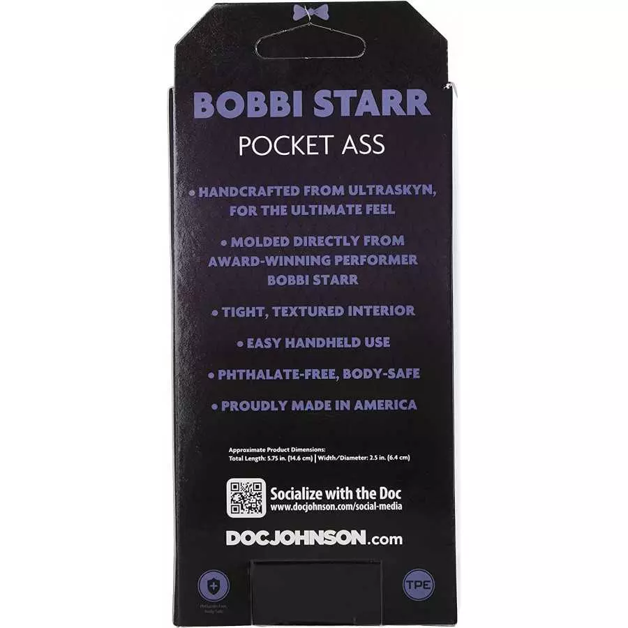 Doc Johnson Girls of Social Media - @brittanya187 - ULTRASKYN -Pocket Pal - Open-Ended Stroker - Pussy, Caramel