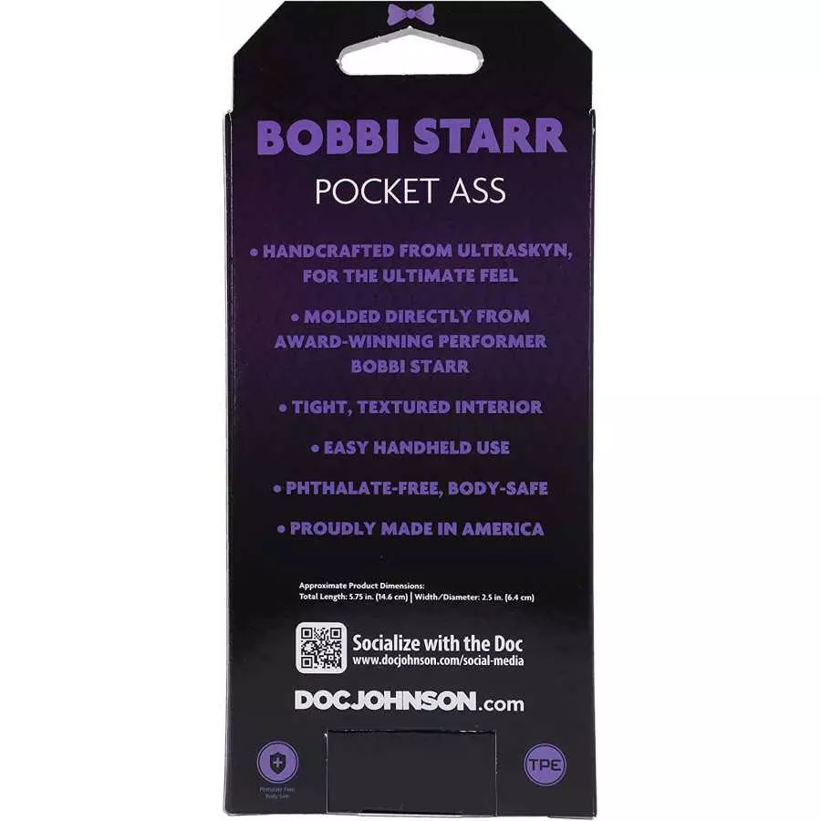 Doc Johnson Girls of Social Media - @brittanya187 - ULTRASKYN -Pocket Pal - Open-Ended Stroker - Pussy, Caramel