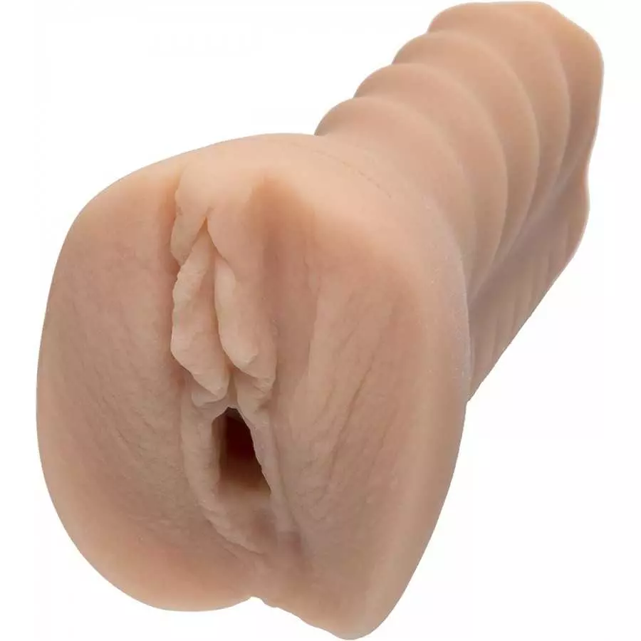 Doc Johnson Girls of Social Media - @brittanya187 - ULTRASKYN -Pocket Pal - Open-Ended Stroker - Pussy, Caramel