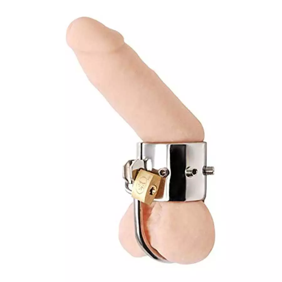 Master Series Spiked CBT Ball Stretcher with Scrotum Separator Master Series Spiked CBT Ball Stretcher with Scrotum Separator