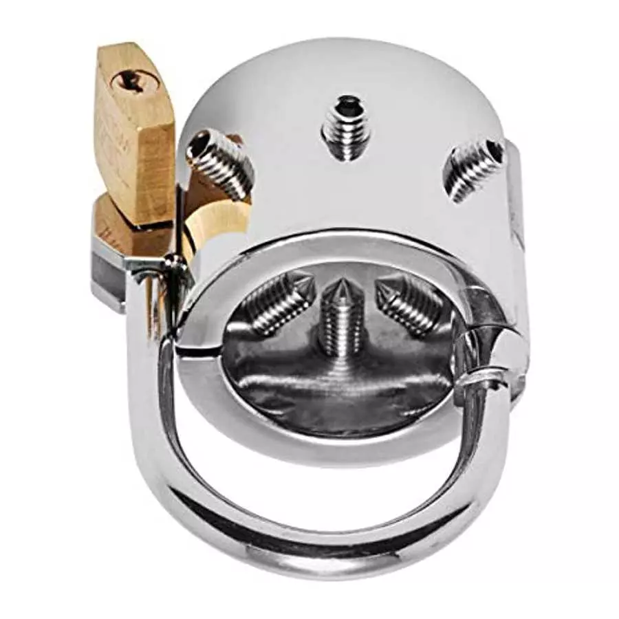 Master Series Spiked CBT Ball Stretcher with Scrotum Separator