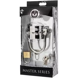 Master Series Spiked CBT Ball Stretcher with Scrotum Separator Master Series Spiked CBT Ball Stretcher with Scrotum Separator