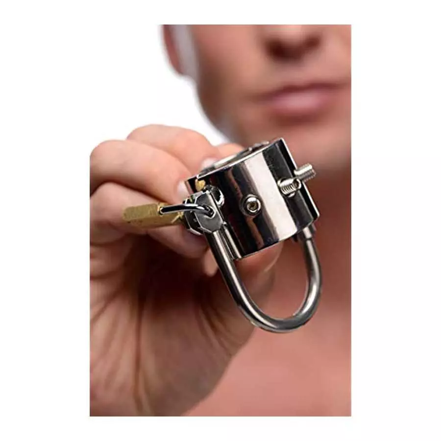 Master Series Spiked CBT Ball Stretcher with Scrotum Separator