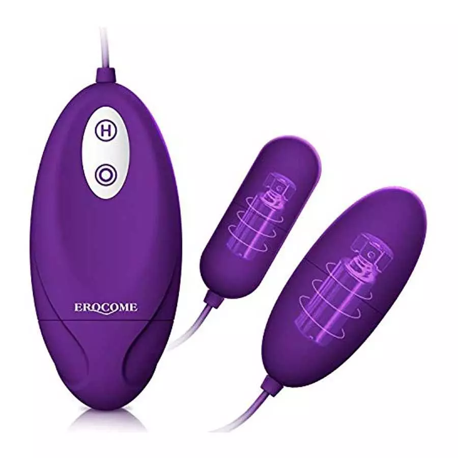 EROCOME Silicon Wired Control 12 Frequency virbating Love Bullet Egg ,Sex Toy for Women and Couple (Double) EROCOME Silicon Wired Control 12 Frequency virbating Love Bullet Egg ,Sex Toy for Women and Couple (Double)