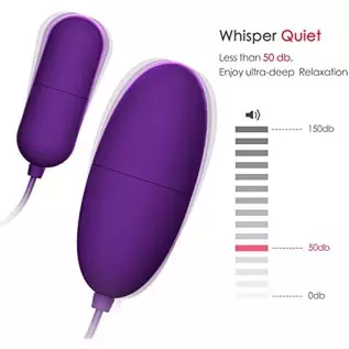 EROCOME Silicon Wired Control 12 Frequency virbating Love Bullet Egg ，Sex Toy for Women and Couple (Double)