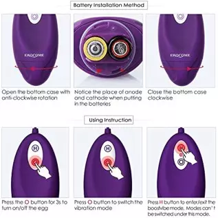 EROCOME Silicon Wired Control 12 Frequency virbating Love Bullet Egg ，Sex Toy for Women and Couple (Double)