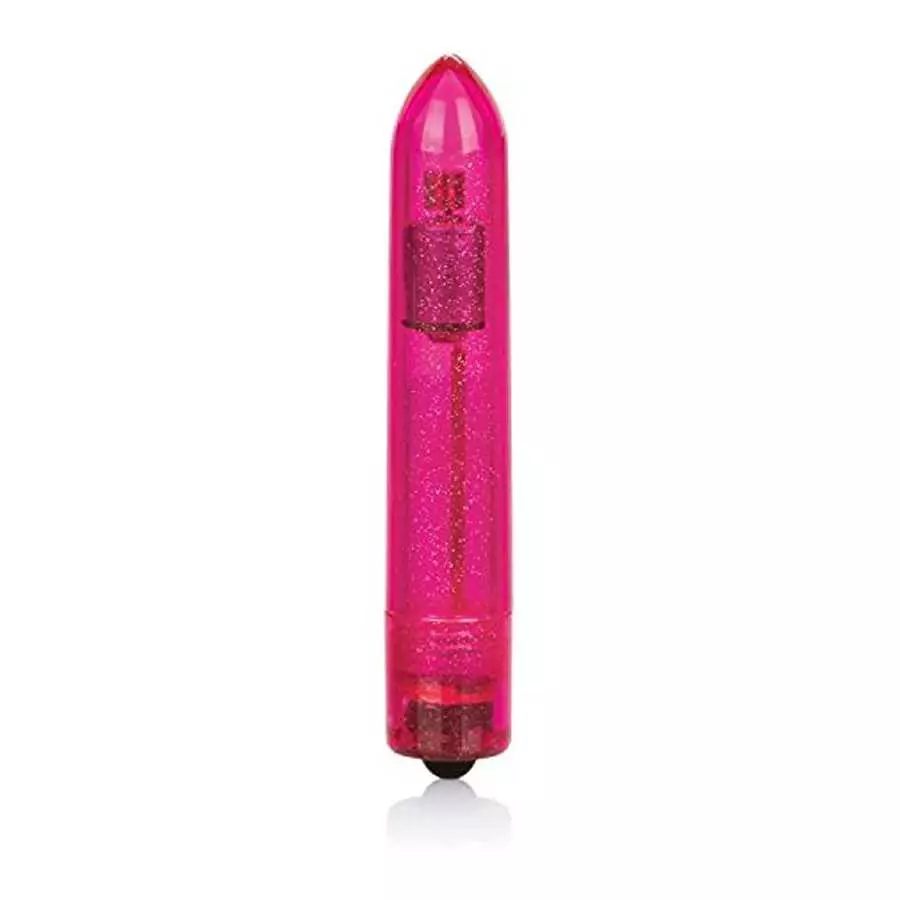 CalExotics Shane’s World Sparkle Bullet Vibrator - Waterproof Sex Toys for Couples - Adult Multi-Speed Vibe Massager - Pink