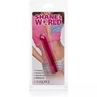CalExotics Shane’s World Sparkle Bullet Vibrator - Waterproof Sex Toys for Couples - Adult Multi-Speed Vibe Massager - Pink