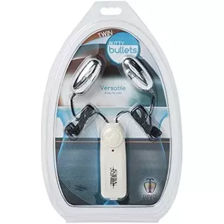 Trinity Vibes Twin Vibrating Bullet Massager Trinity Vibes Twin Vibrating Bullet Massager